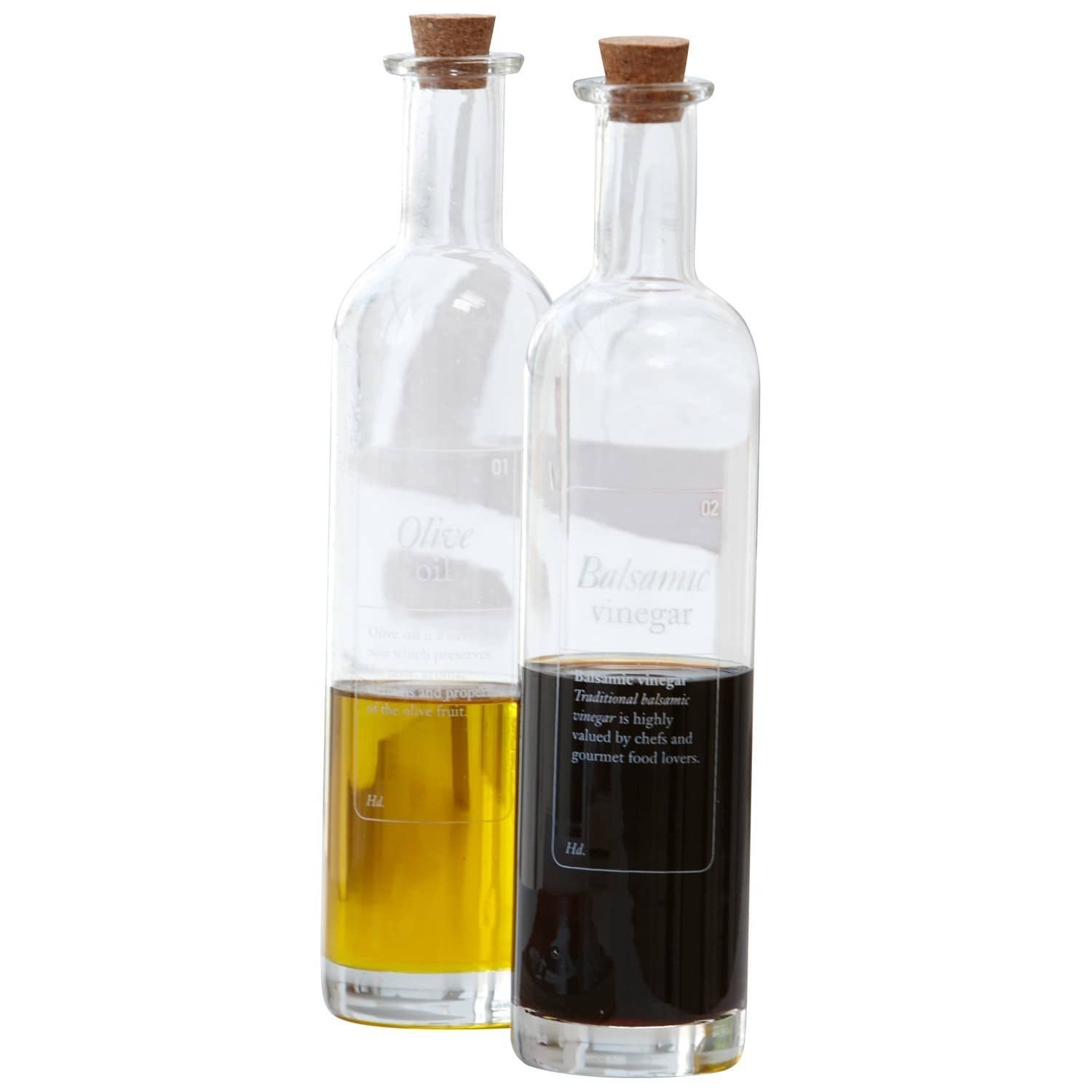 Essig- und Ölflasche 2er Set Vinegar & Oil