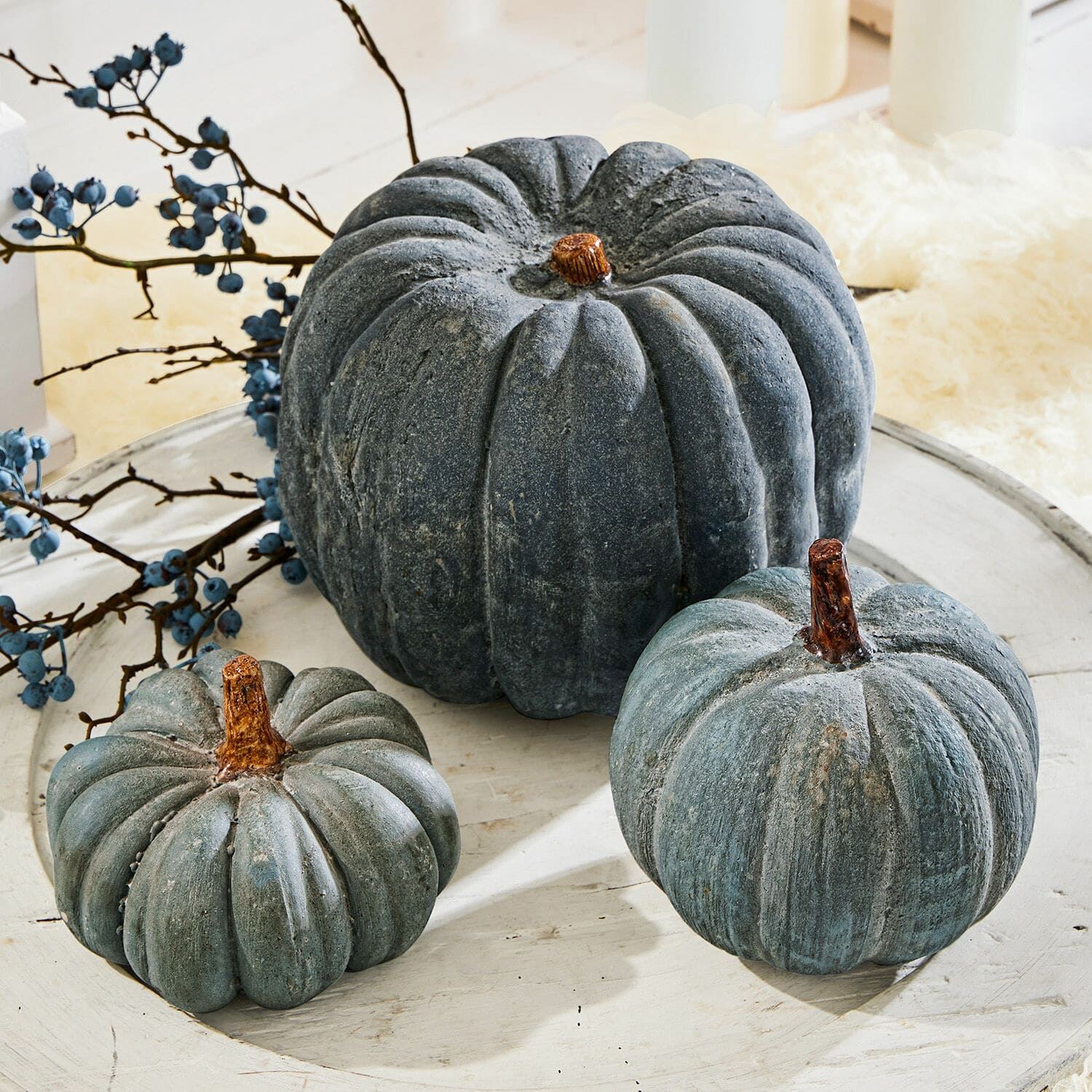 Kürbis 3er Set Pumpkin