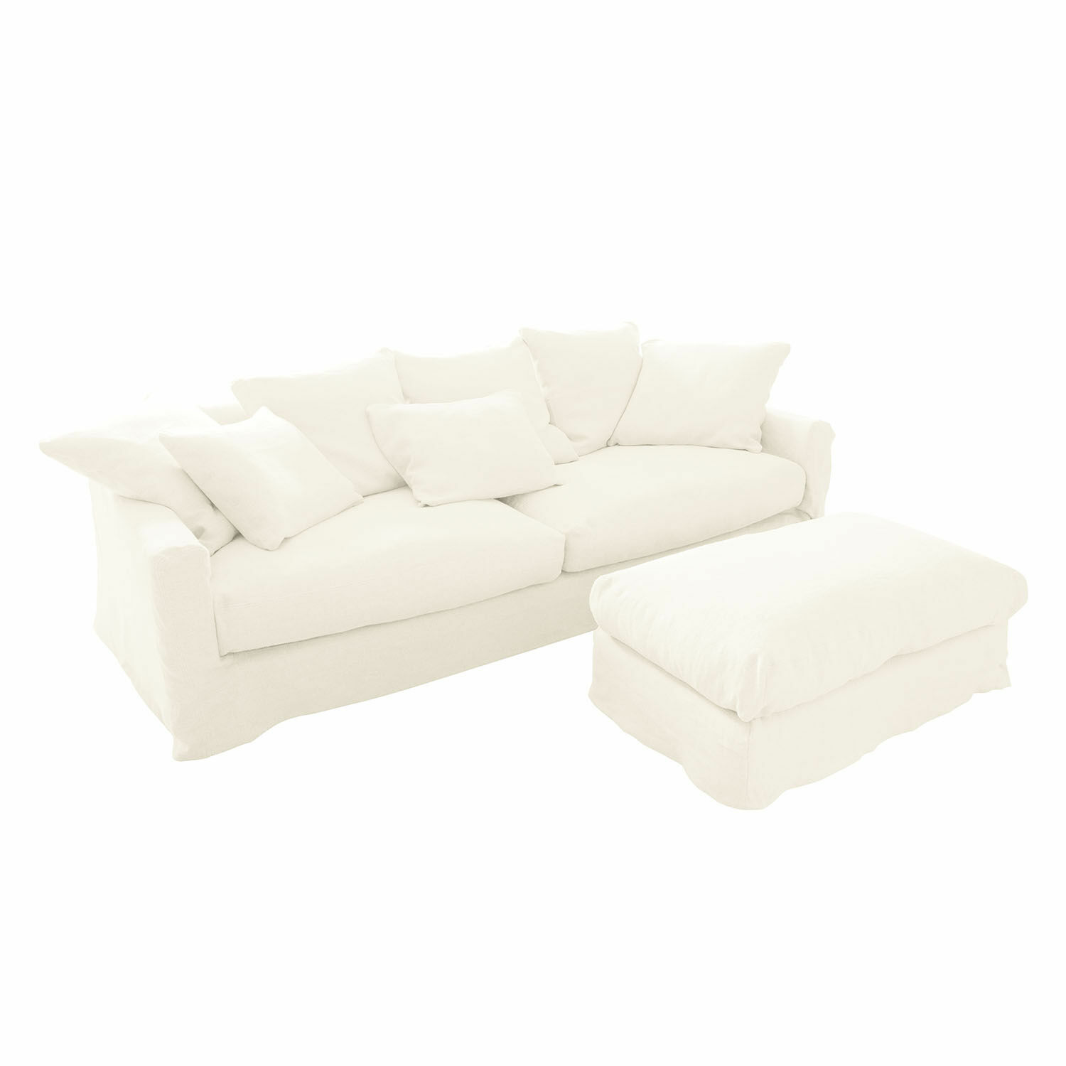 Sofa mit Hocker Vantoux