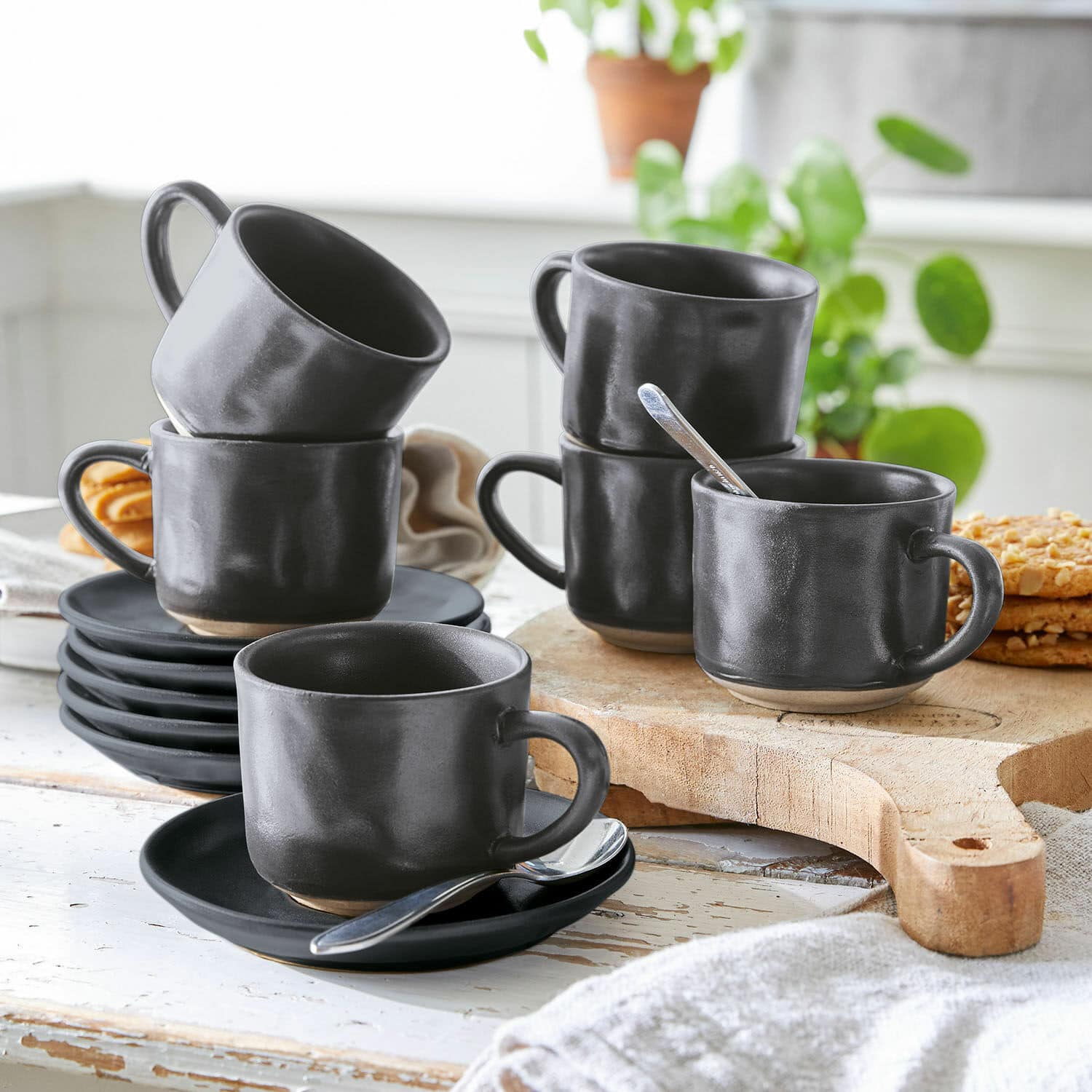 Espressotasse mit Untertasse 6er Set Biarré