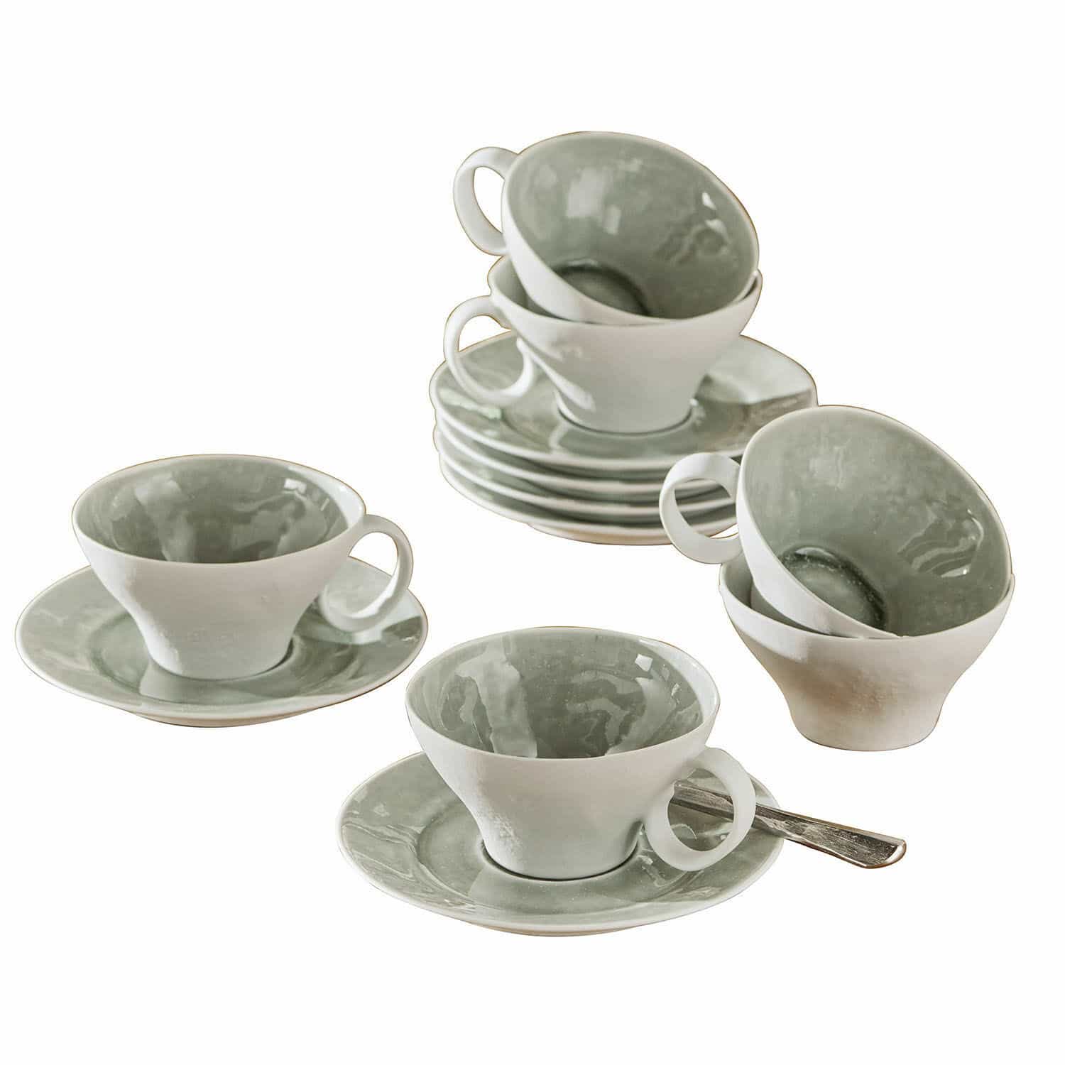 Tasse mit Untertasse 6er Set Braganza