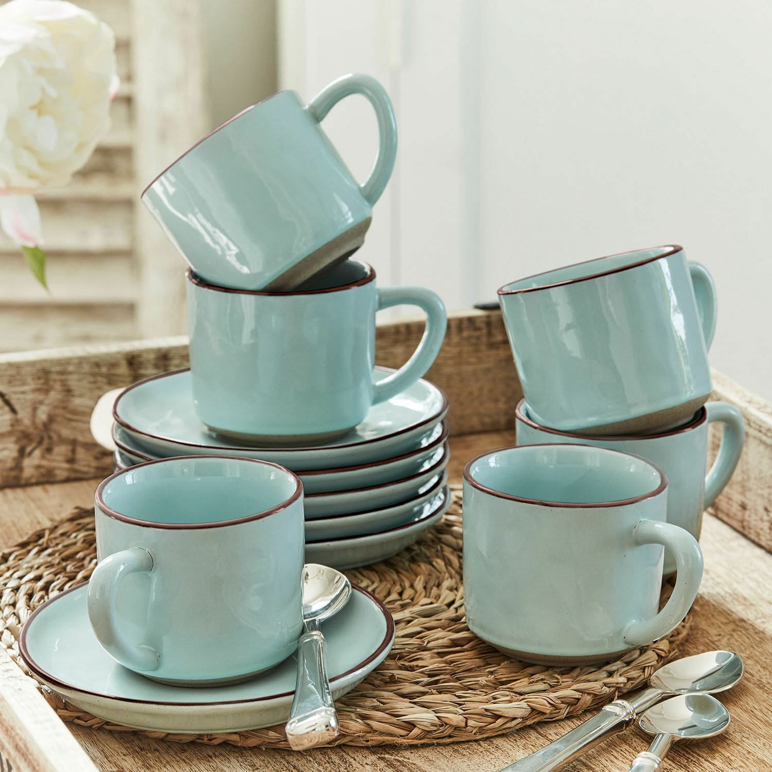 Tasse mit Untertasse 6er Set Biarré