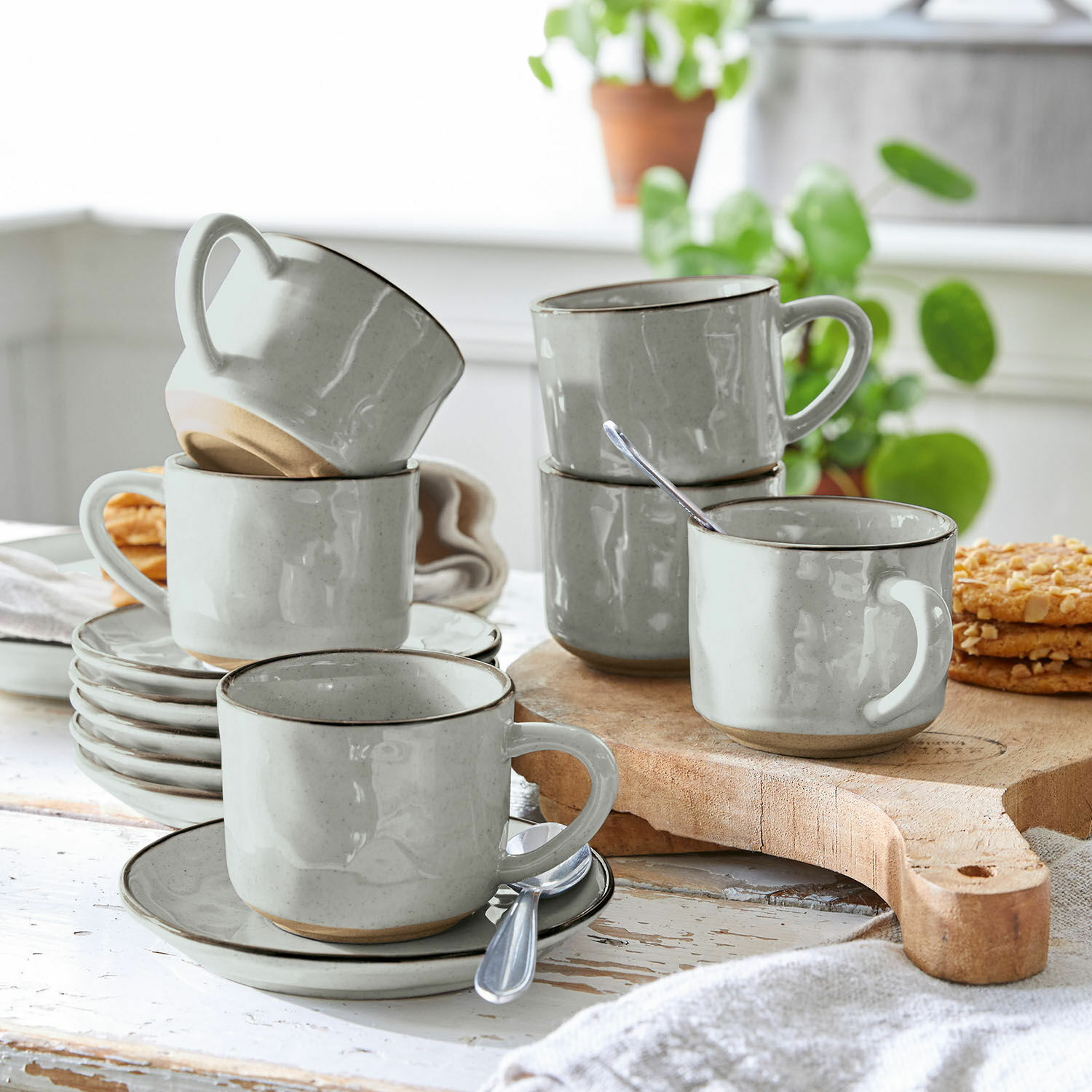 Espressotasse mit Untertasse 6er Set Biarré