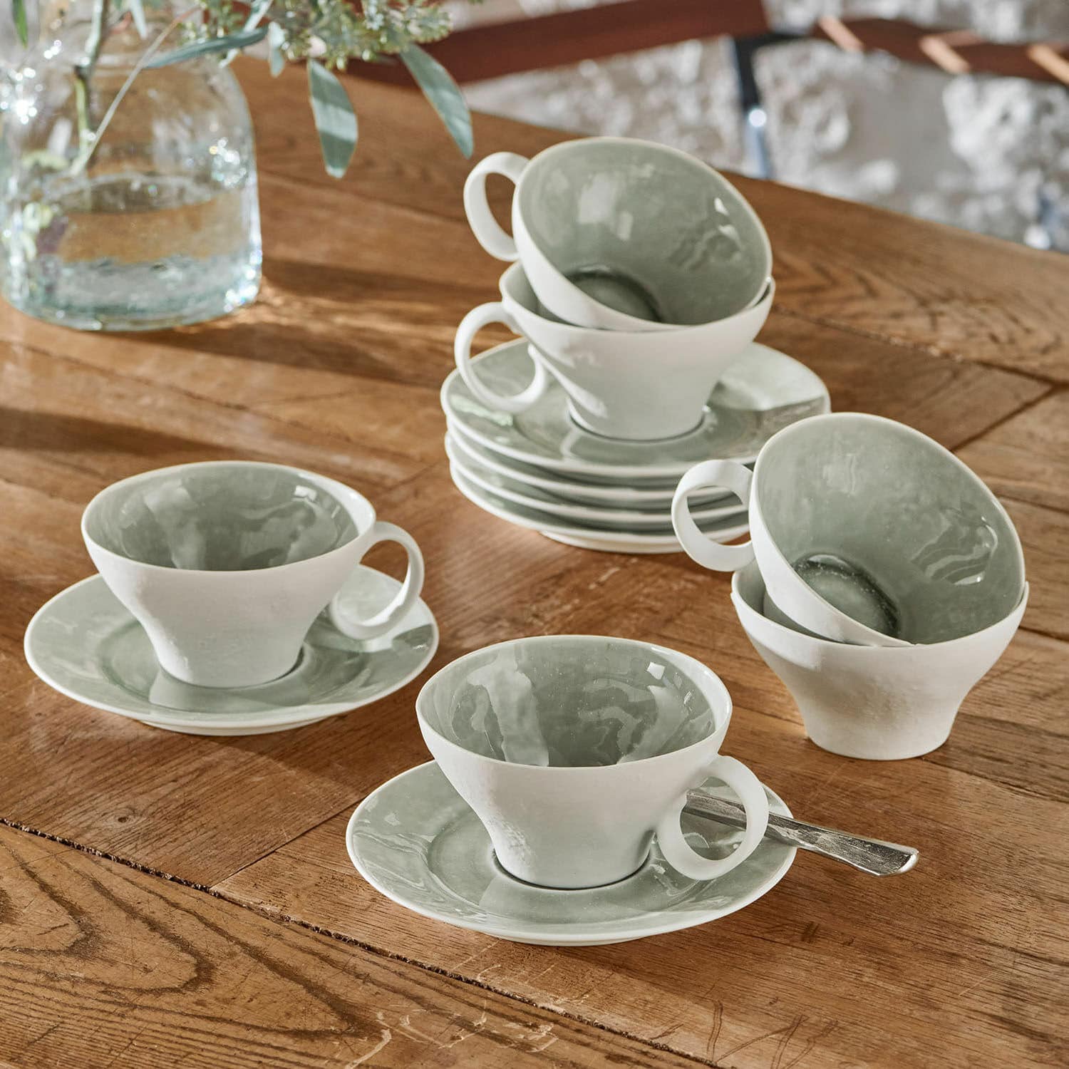 Tasse mit Untertasse 6er Set Braganza