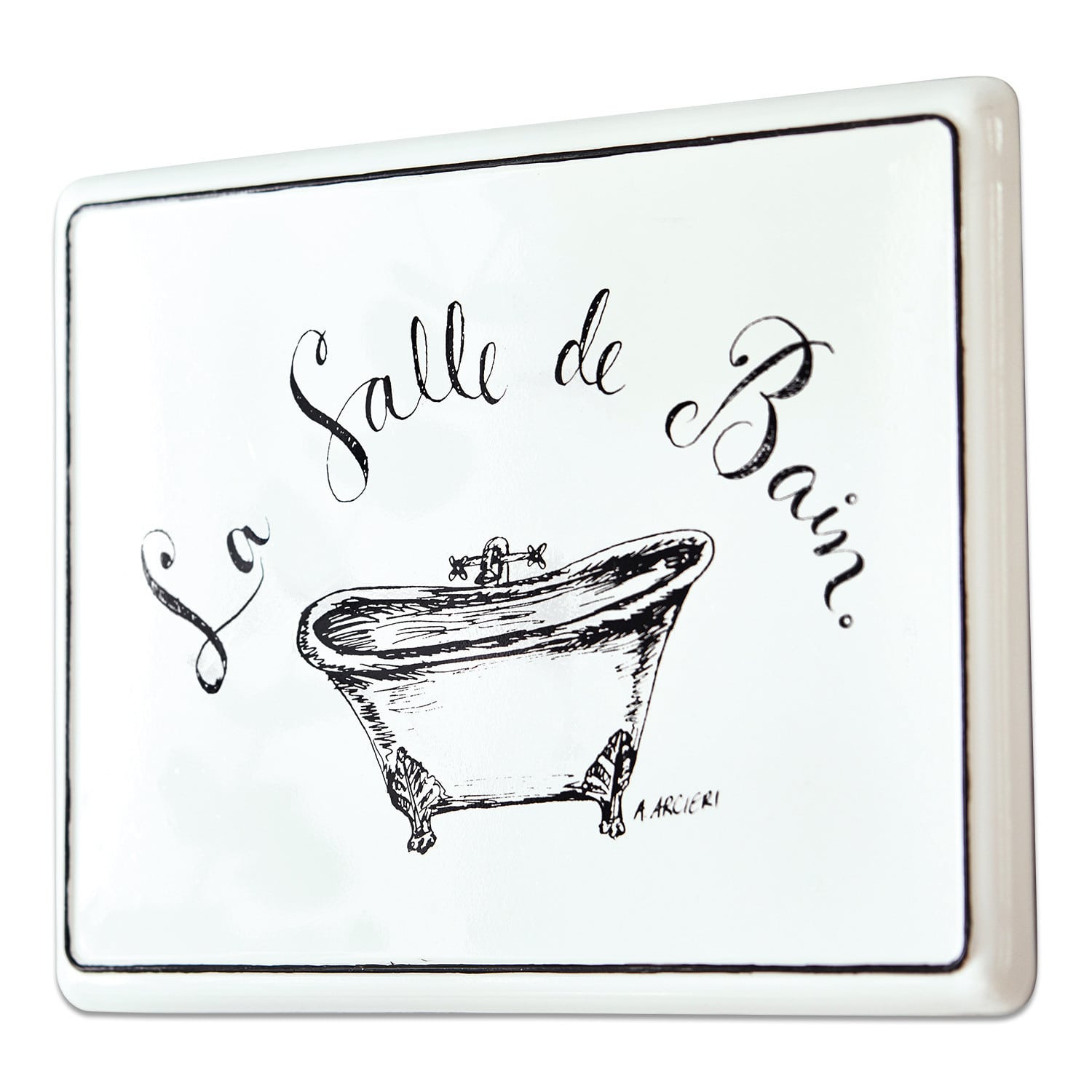 Deko-Schild La salle de bain