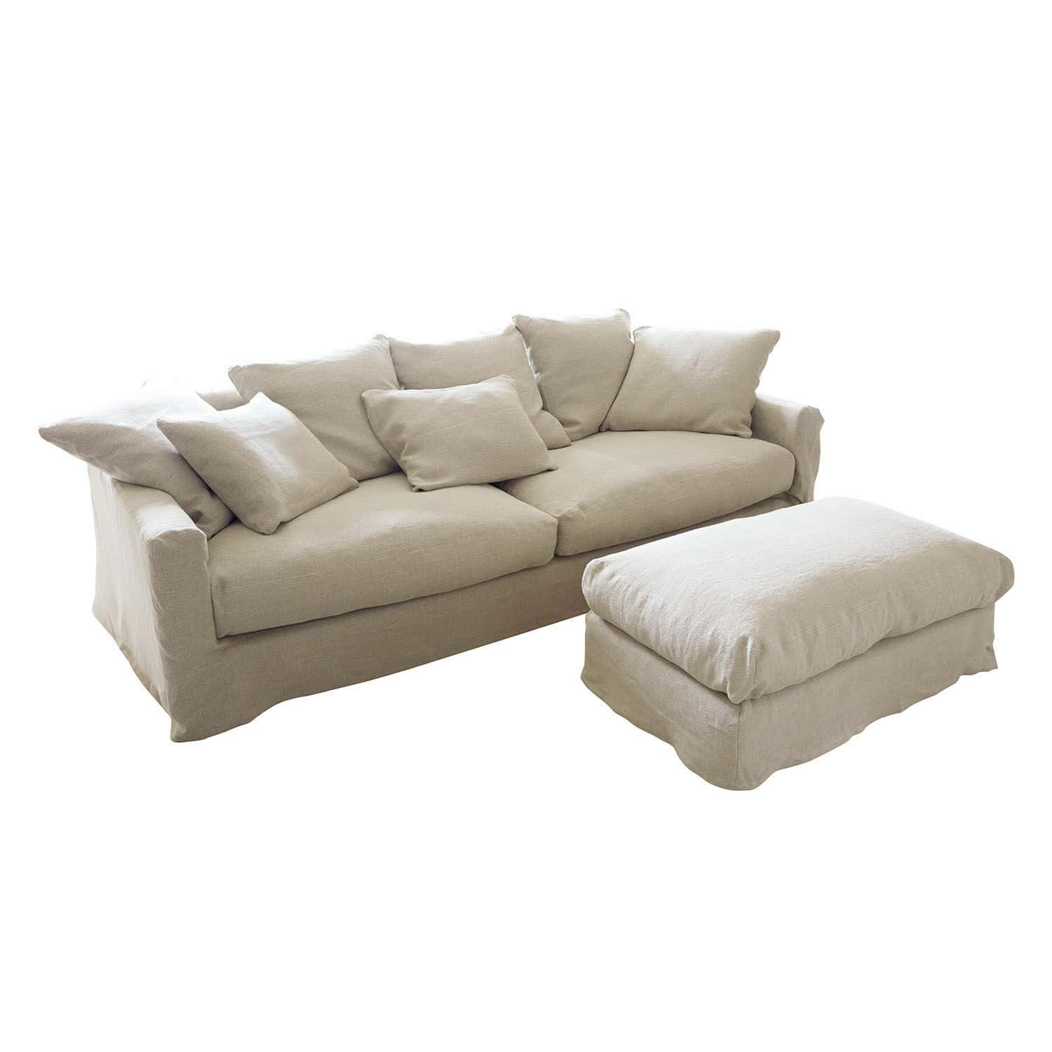 Sofa mit Hocker Vantoux