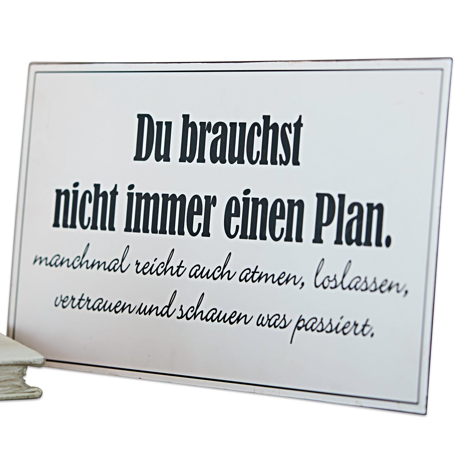 Deko-Schild Plan