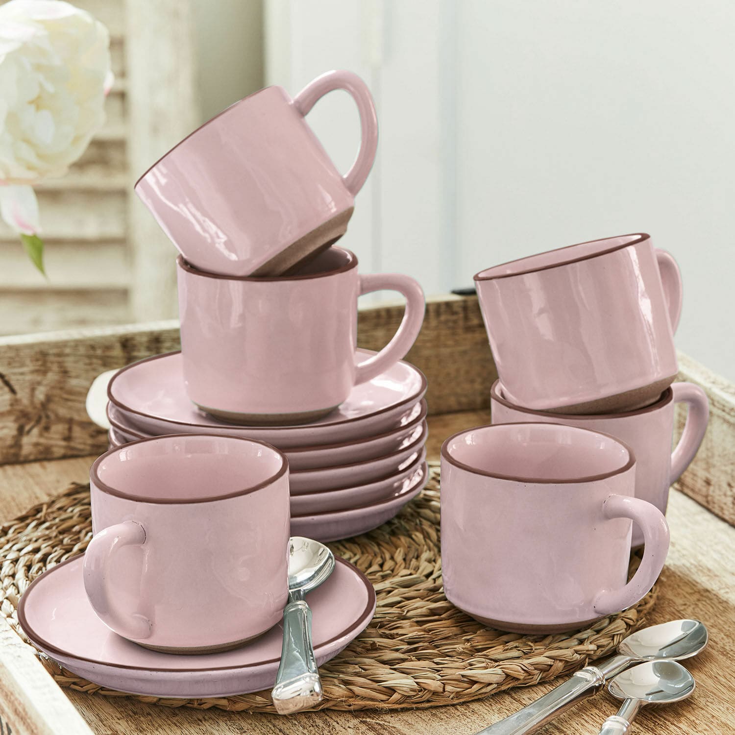 Tasse mit Untertasse 6er Set Biarré