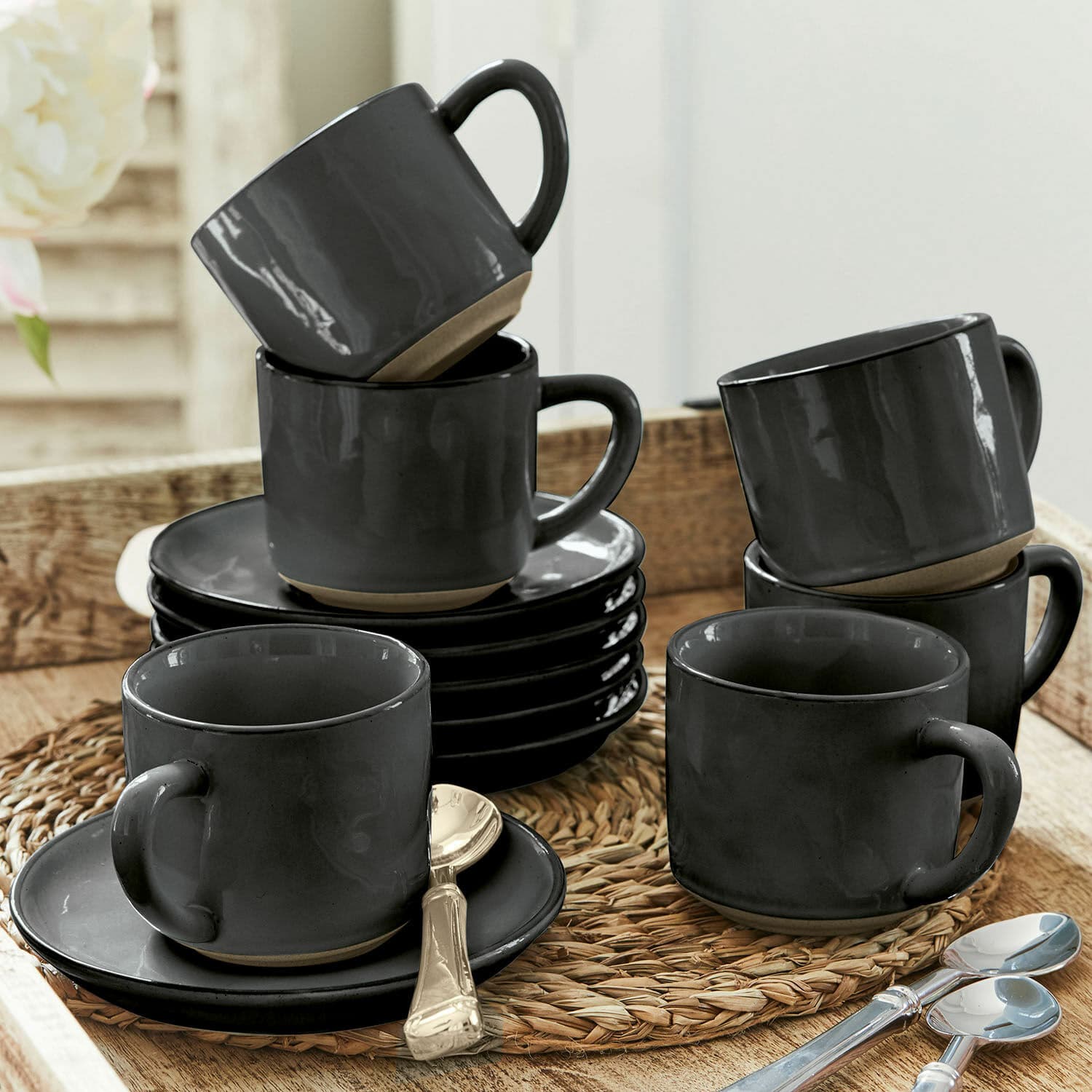 Tasse mit Untertasse 6er Set Biarré