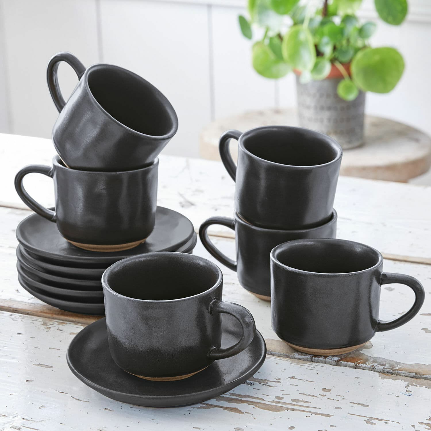 Espressotasse mit Untertasse 6er Set Biarré