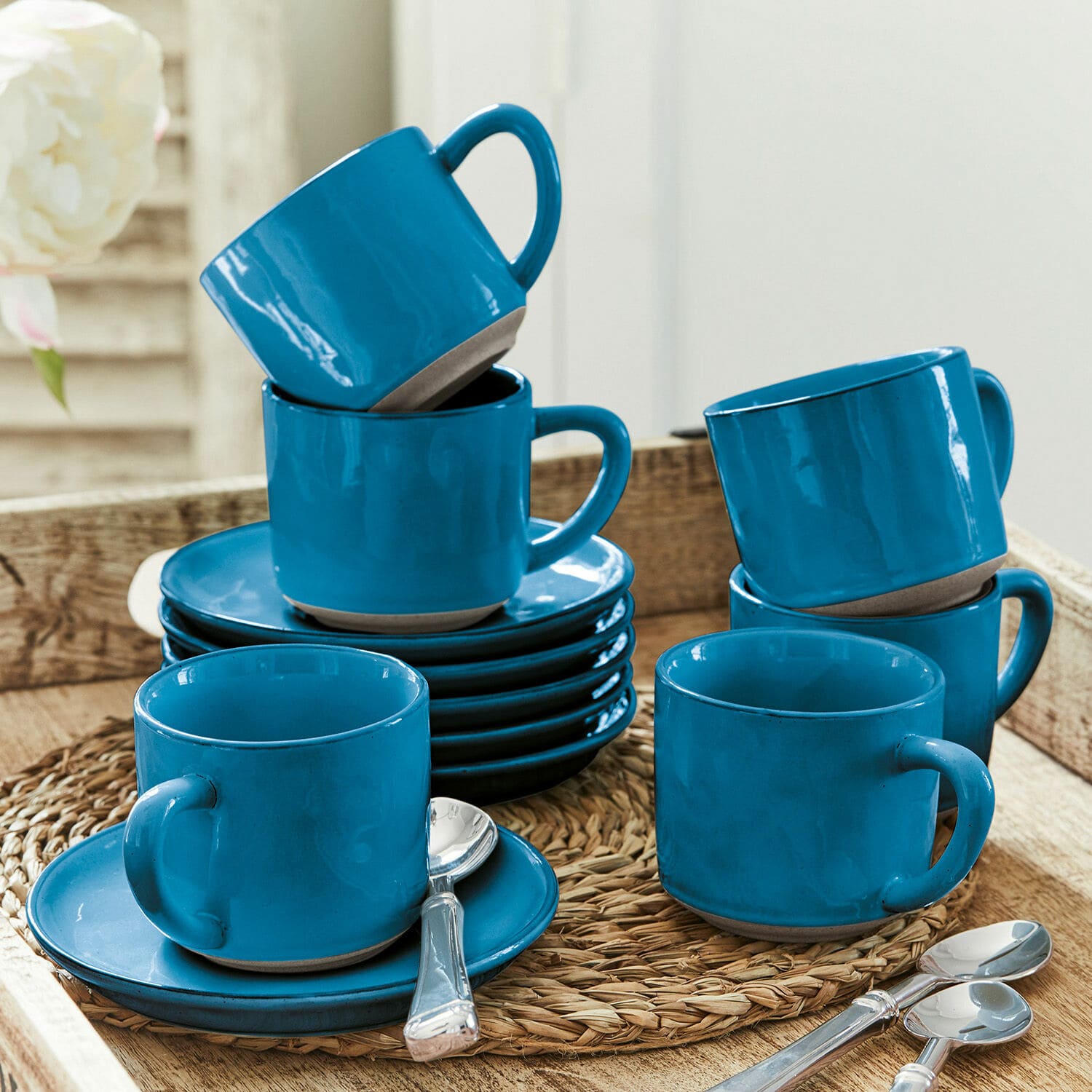 Tasse mit Untertasse 6er Set Biarré