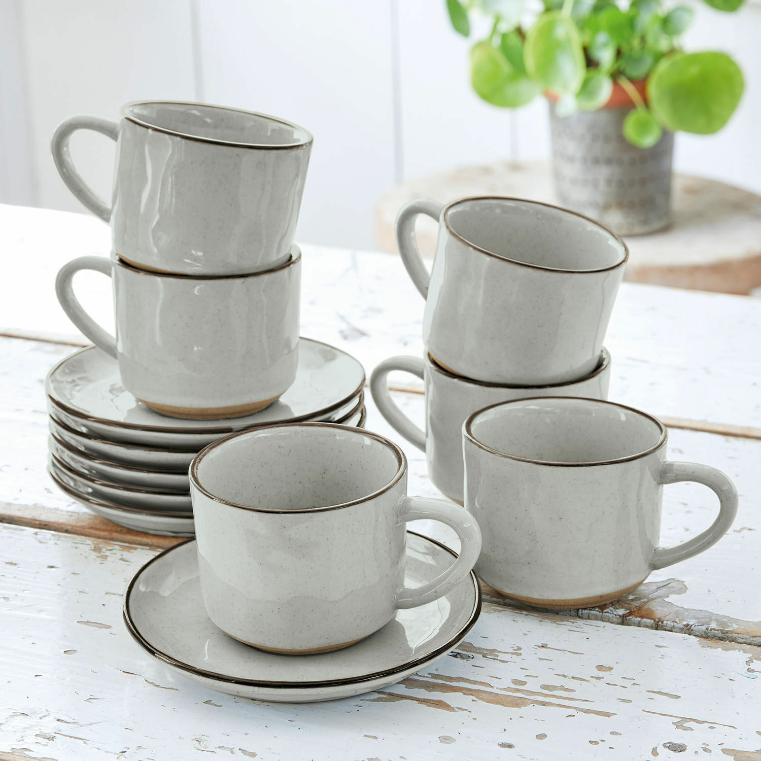 Espressotasse mit Untertasse 6er Set Biarré